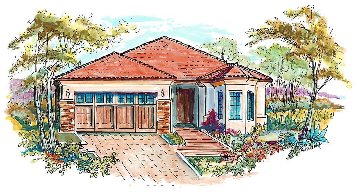Floor Plan #1101 Rendering