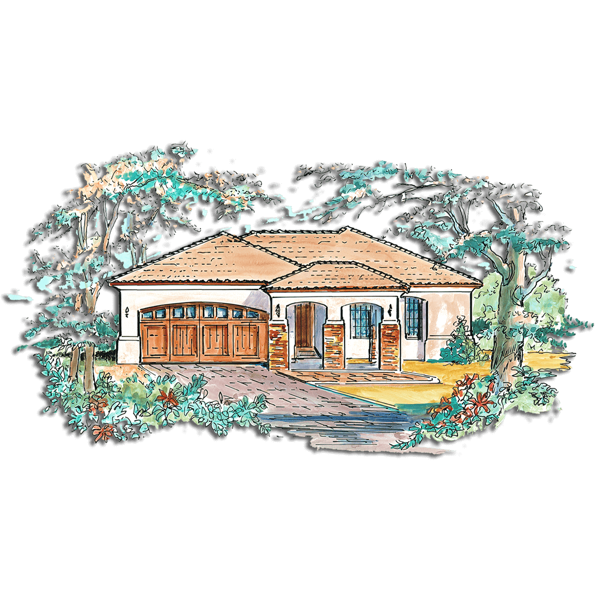 Floor Plan #1102 Rendering