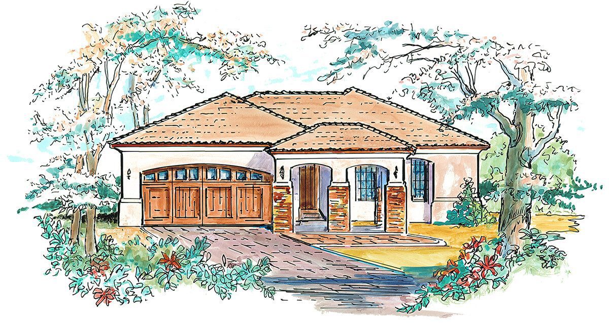 Floor Plan #1102 Rendering