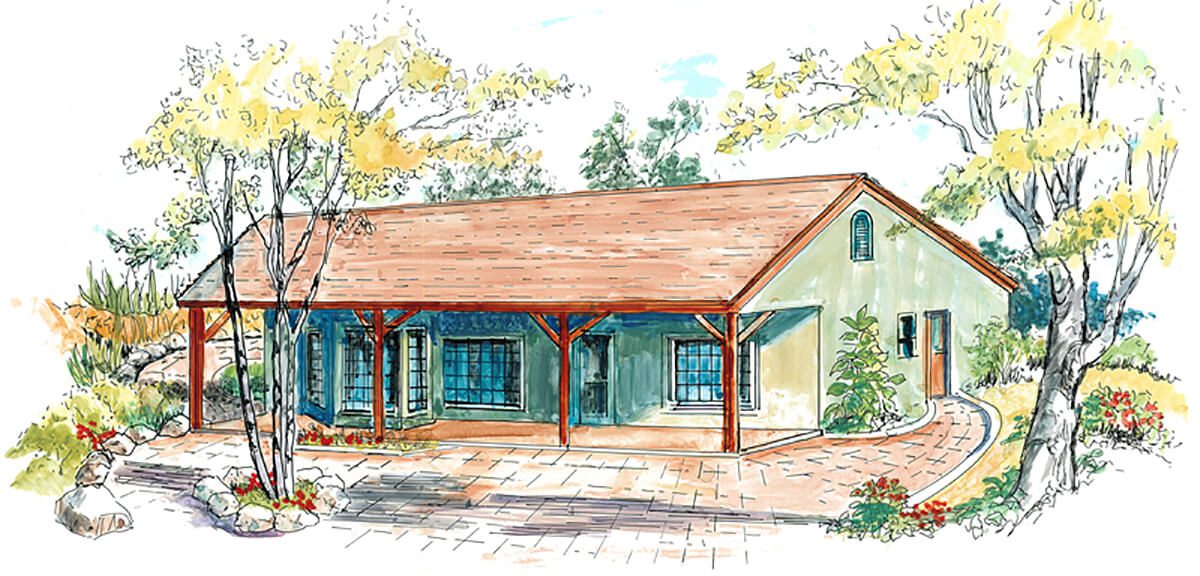 Floor Plan #1105 Rendering
