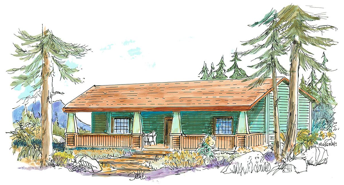 Floor Plan #1110 Rendering