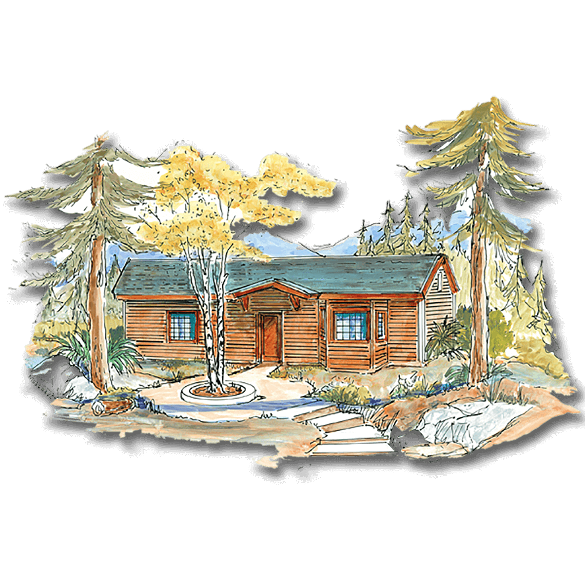 Floor Plan #1110A Rendering