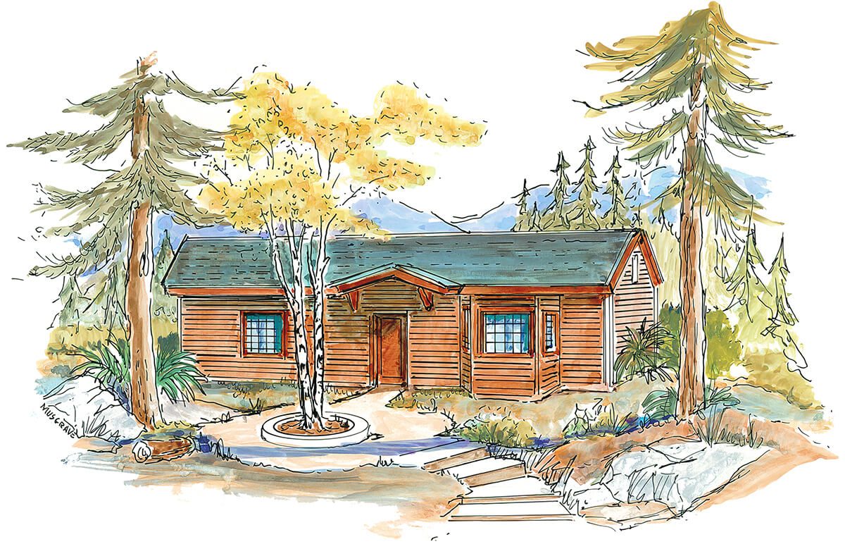 Floor Plan #1110A Rendering
