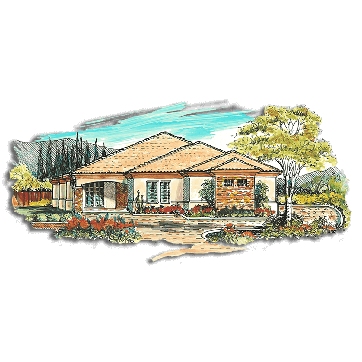 Floor Plan #1118A Rendering