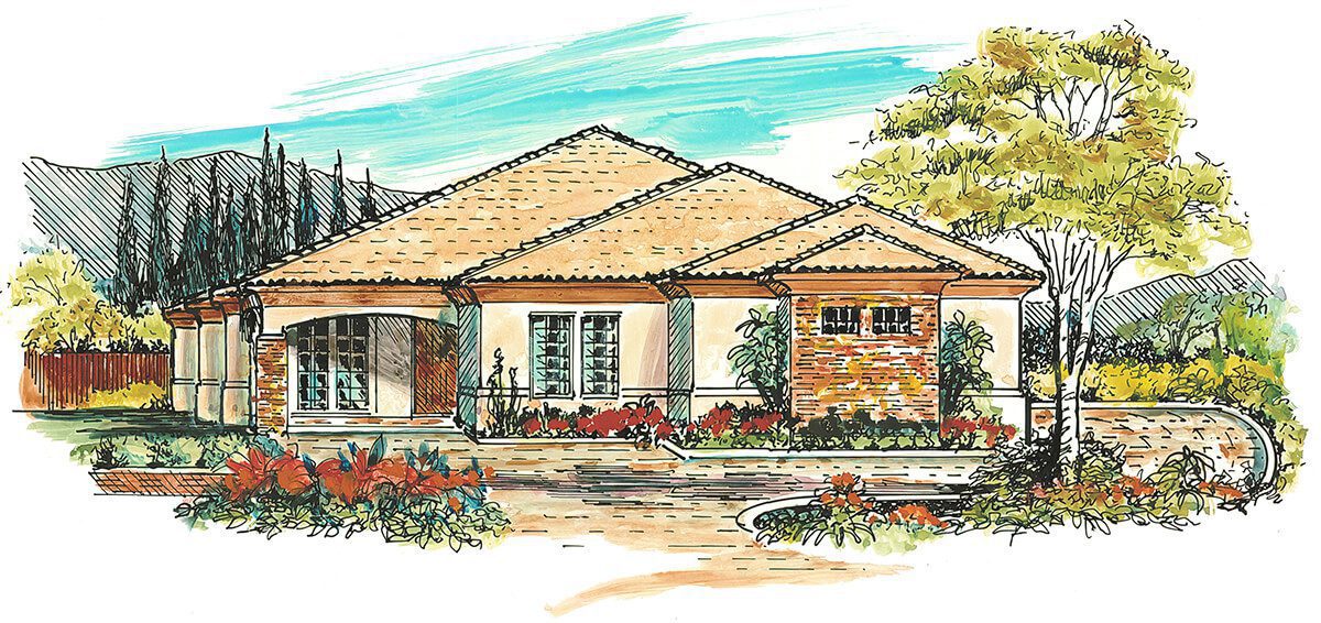 Floor Plan #1118A Rendering