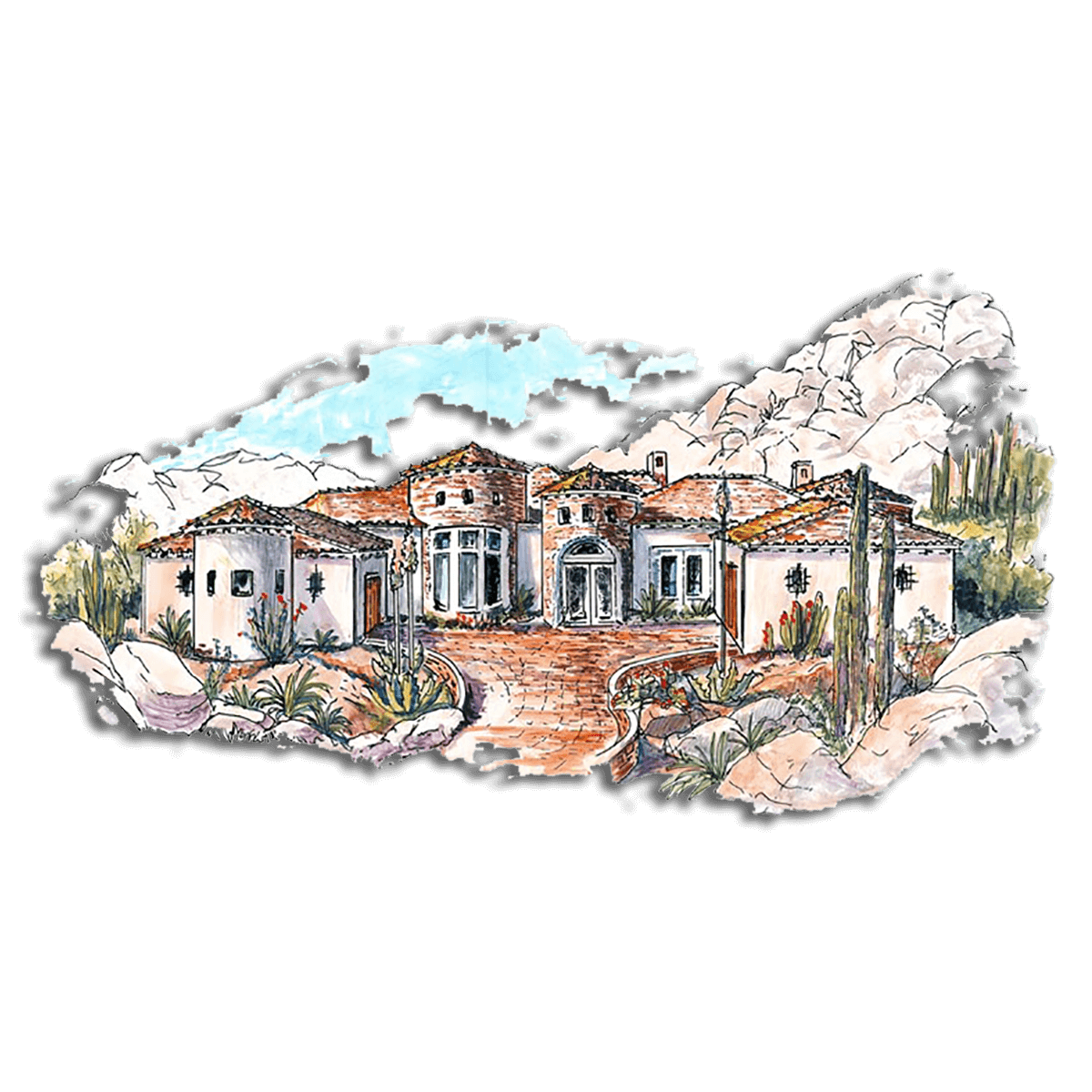 Floor Plan #1435B Rendering