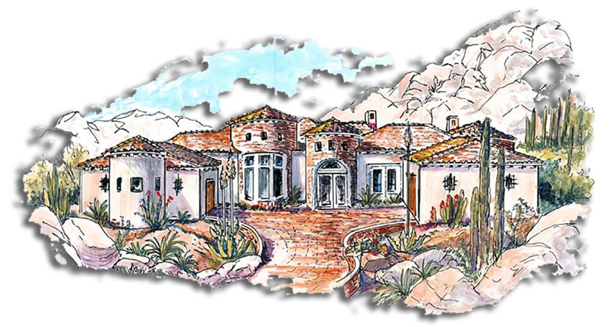 Floor Plan #1435B Rendering