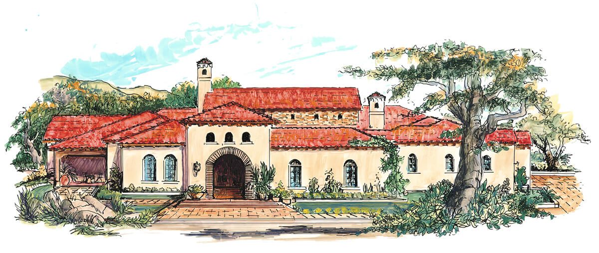 Floor Plan #1605 Rendering