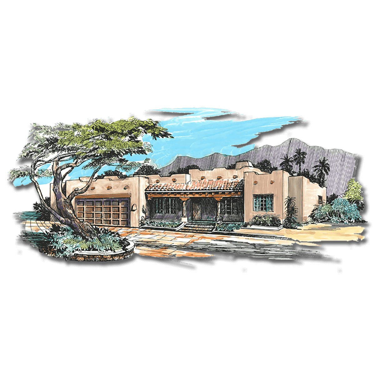 Floor Plan #1121B Rendering