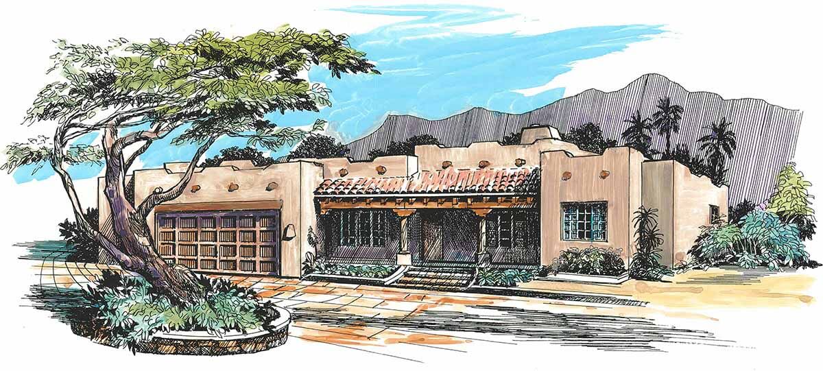 Floor Plan #1121B Rendering