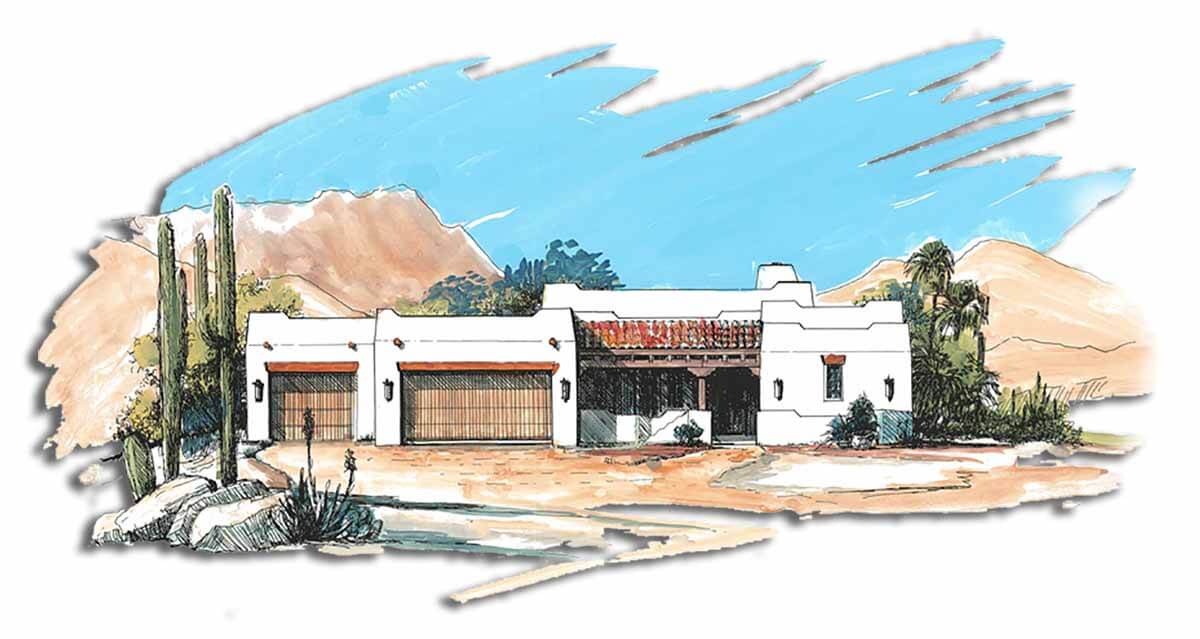 Floor Plan #1123C Rendering