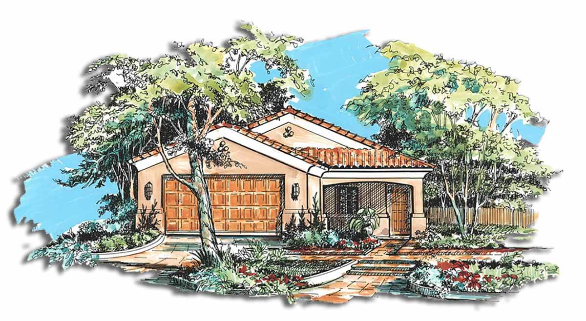 Floor Plan #1128 Rendering
