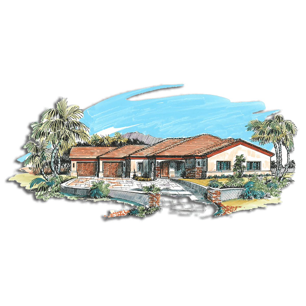 Floor Plan #1129 Rendering