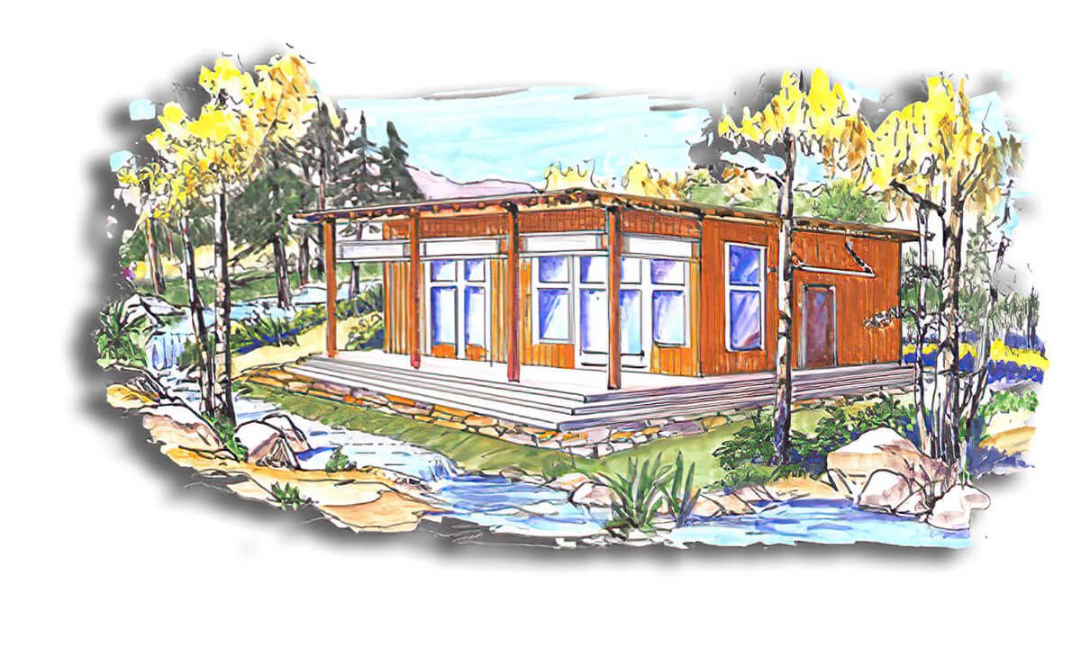 Floor Plan #1134 Rendering