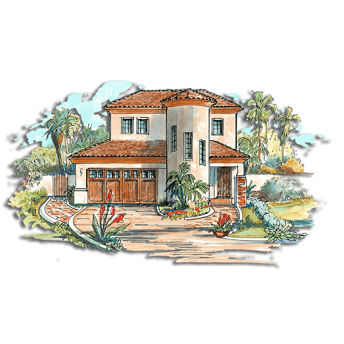 Floor Plan #2102 Rendering