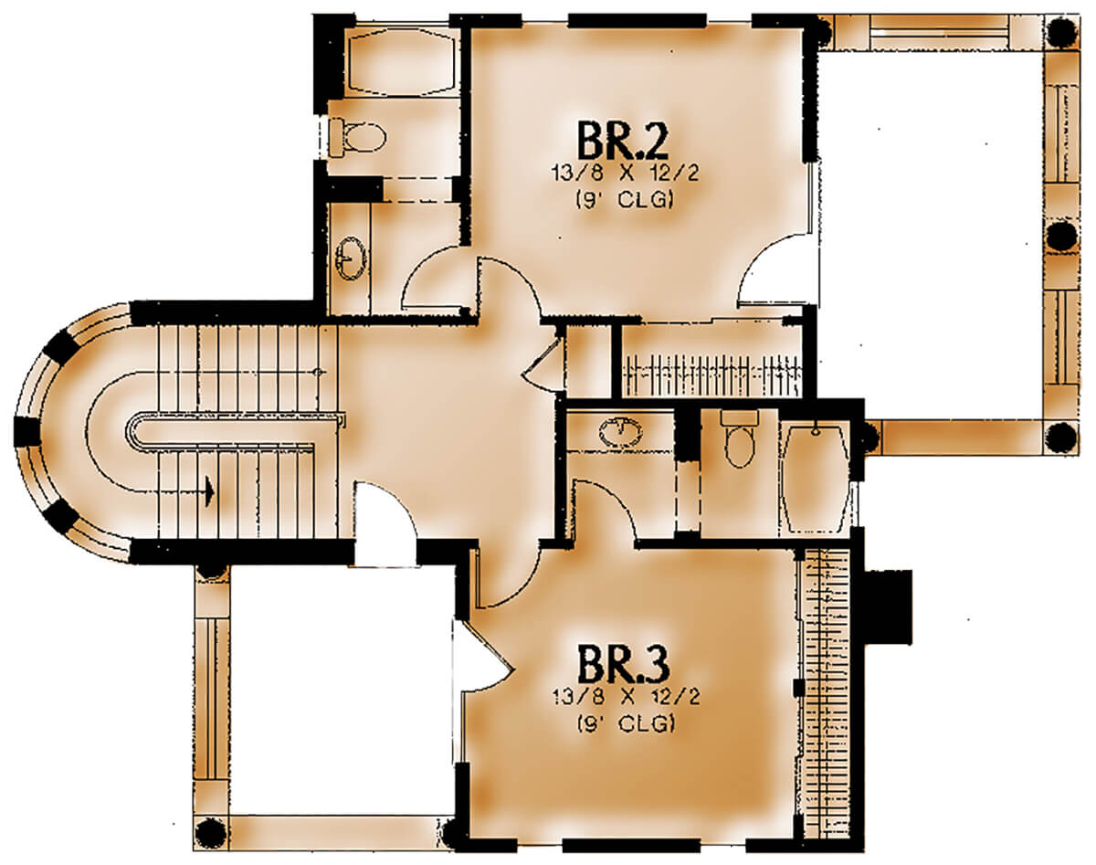 Floor Plan #2105A Upper