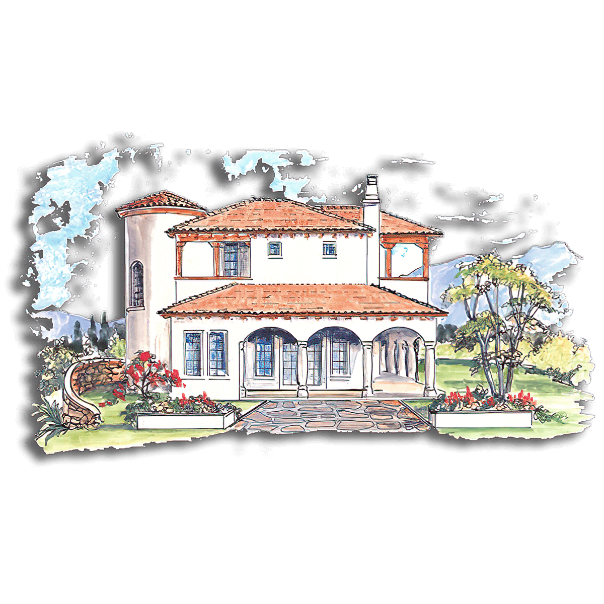 Floor Plan #2105B Rendering