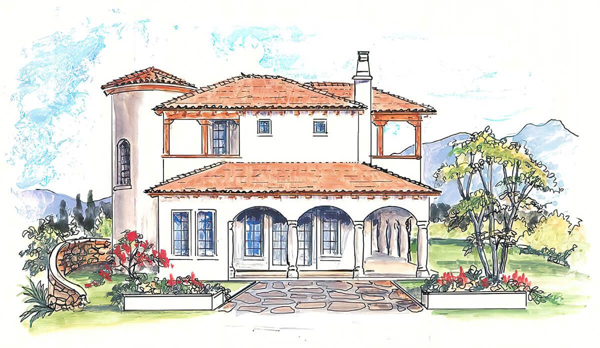 Floor Plan #2105B Rendering