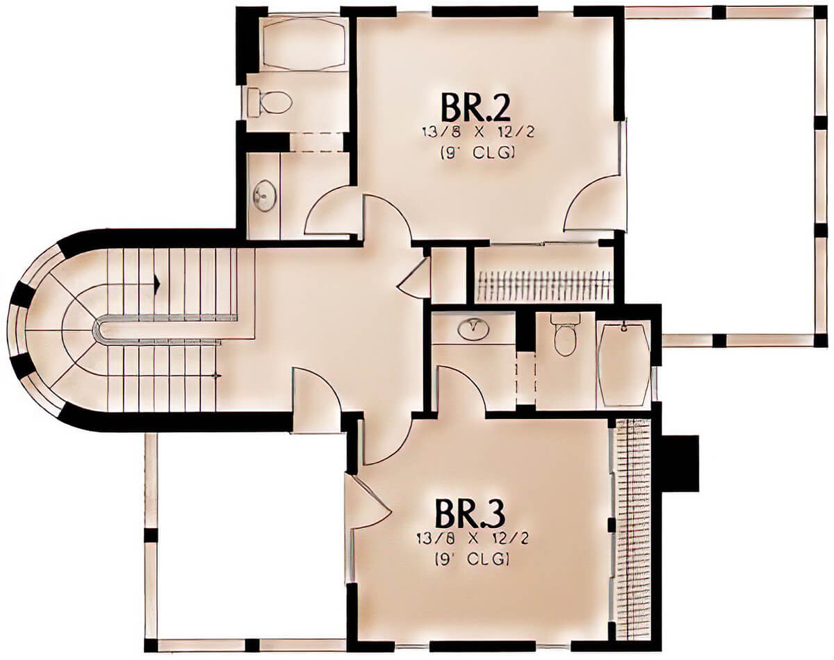 Floor Plan #2105B Upper