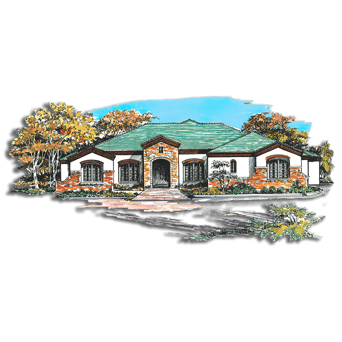 Floor Plan #1221B Rendering