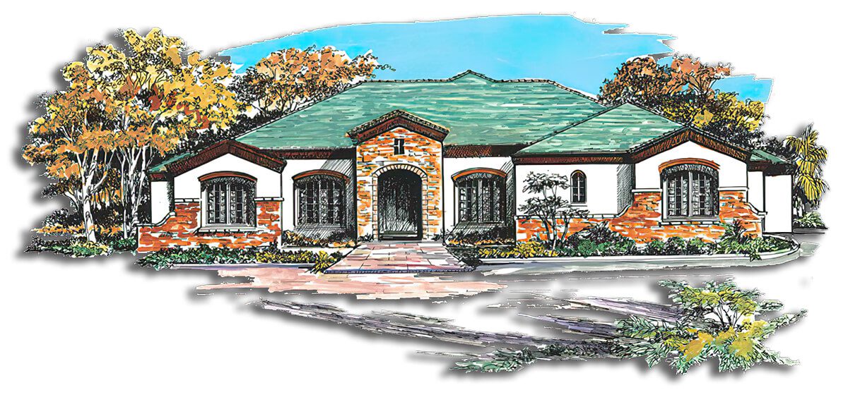 Floor Plan #1221B Rendering