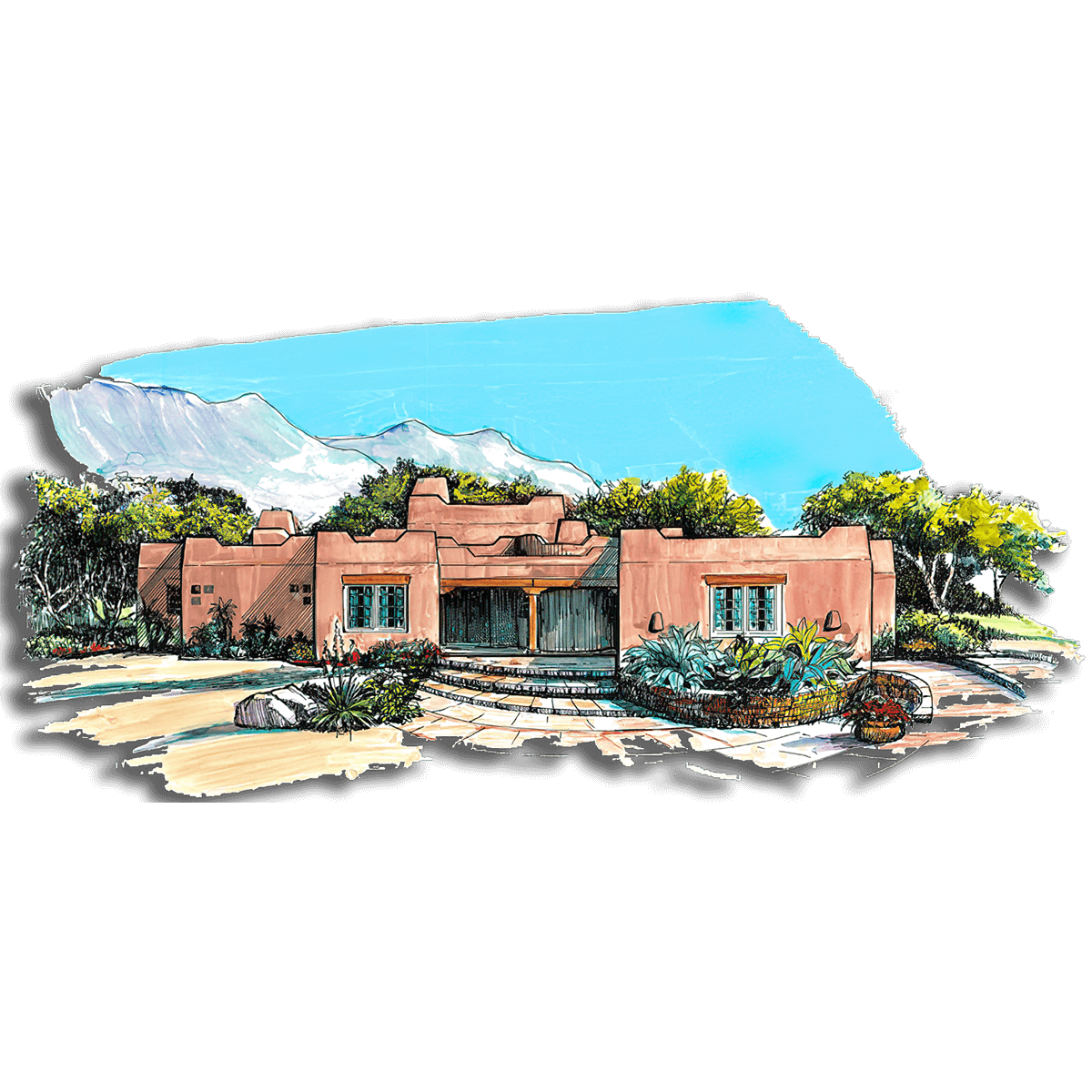 Floor Plan #1222 Rendering