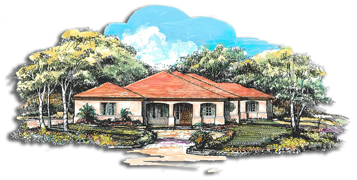 Floor Plan #1225A Rendering