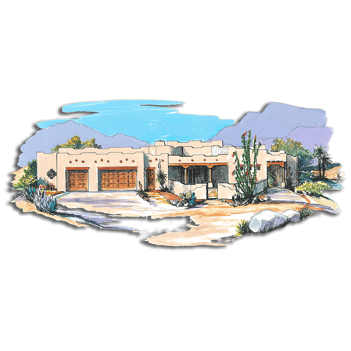 Floor Plan #1227 Rendering