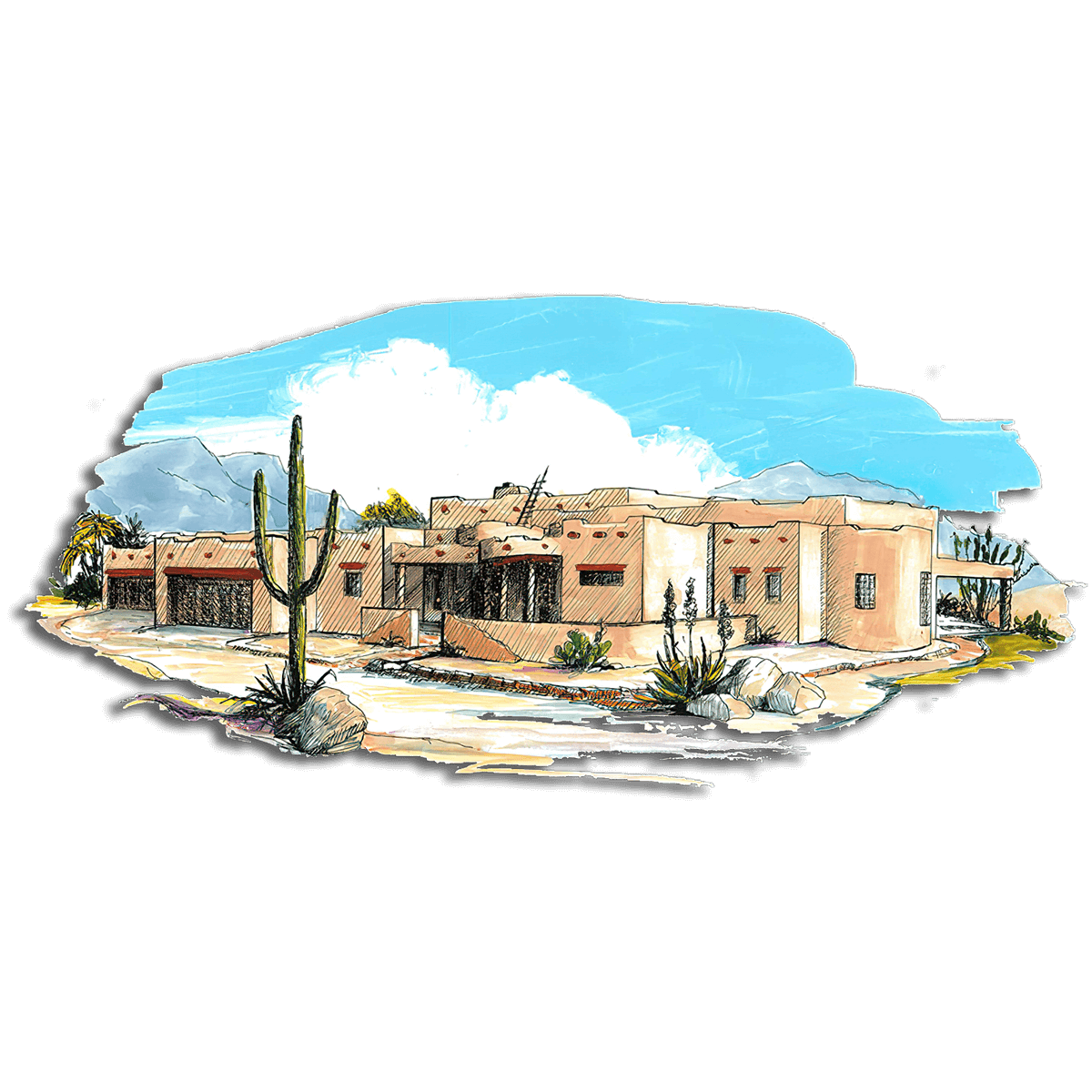 Floor Plan #1227A Rendering