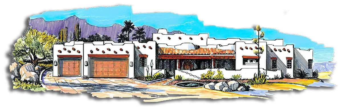 Floor Plan #1228C Rendering