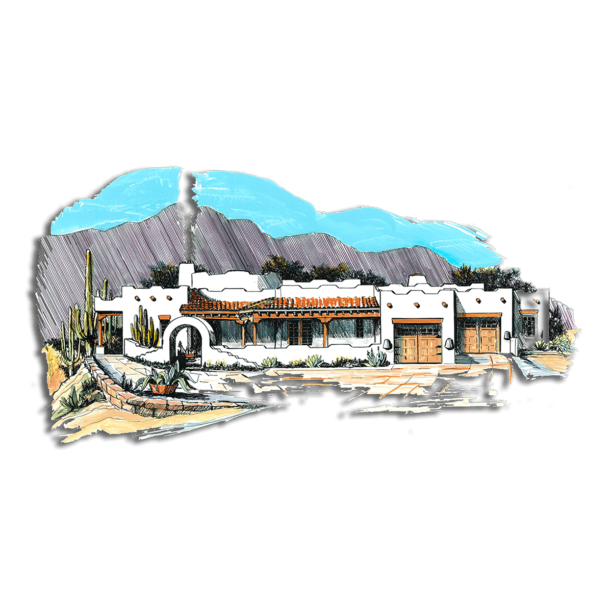 Floor Plan #1229B Rendering