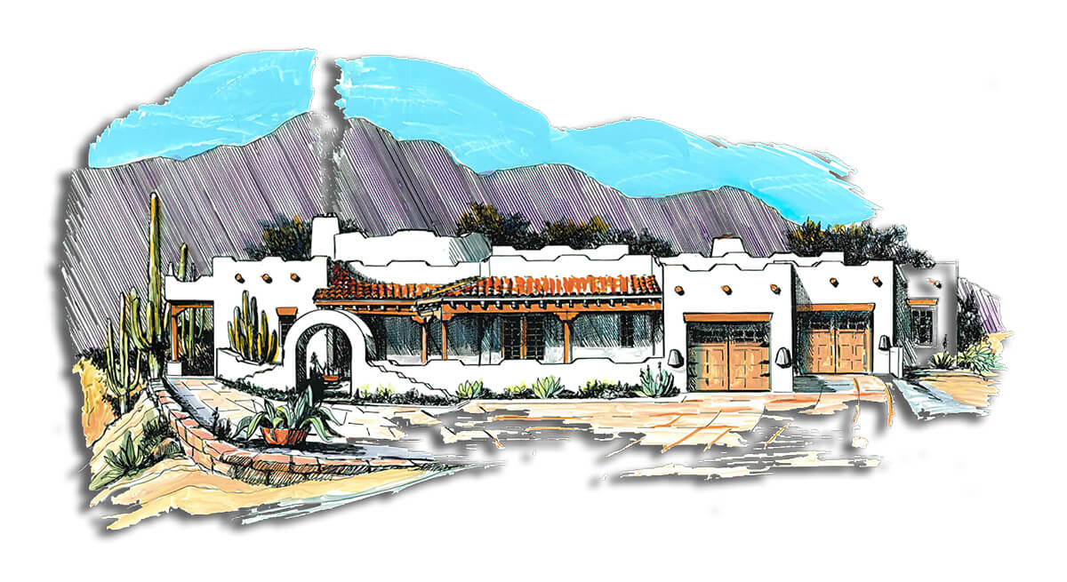 Floor Plan #1229B Rendering