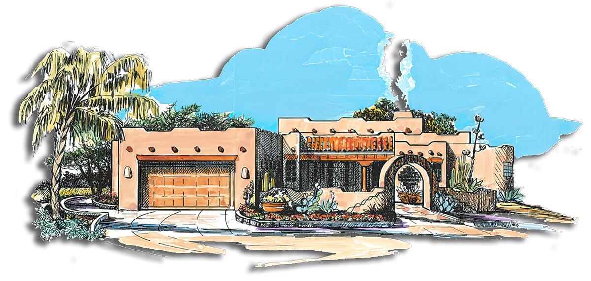 Floor Plan #1231A Rendering