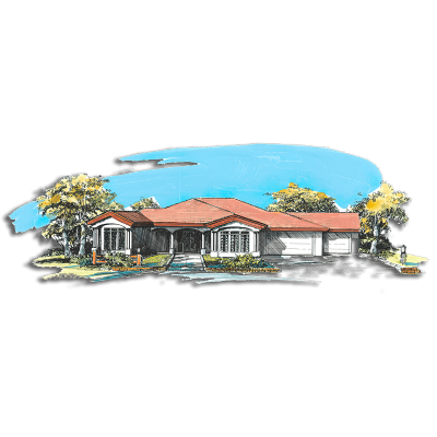 Floor Plan #1232A Rendering