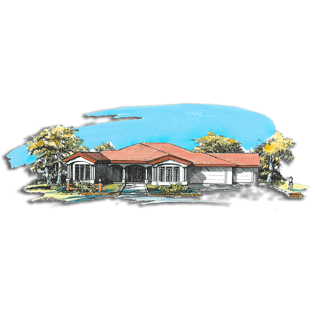 Floor Plan #1232A Rendering