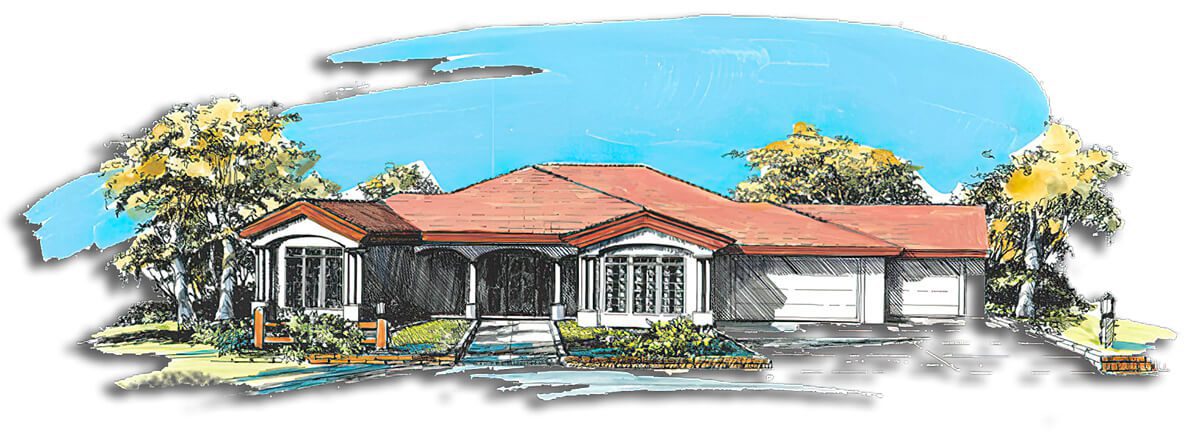 Floor Plan #1232A Rendering
