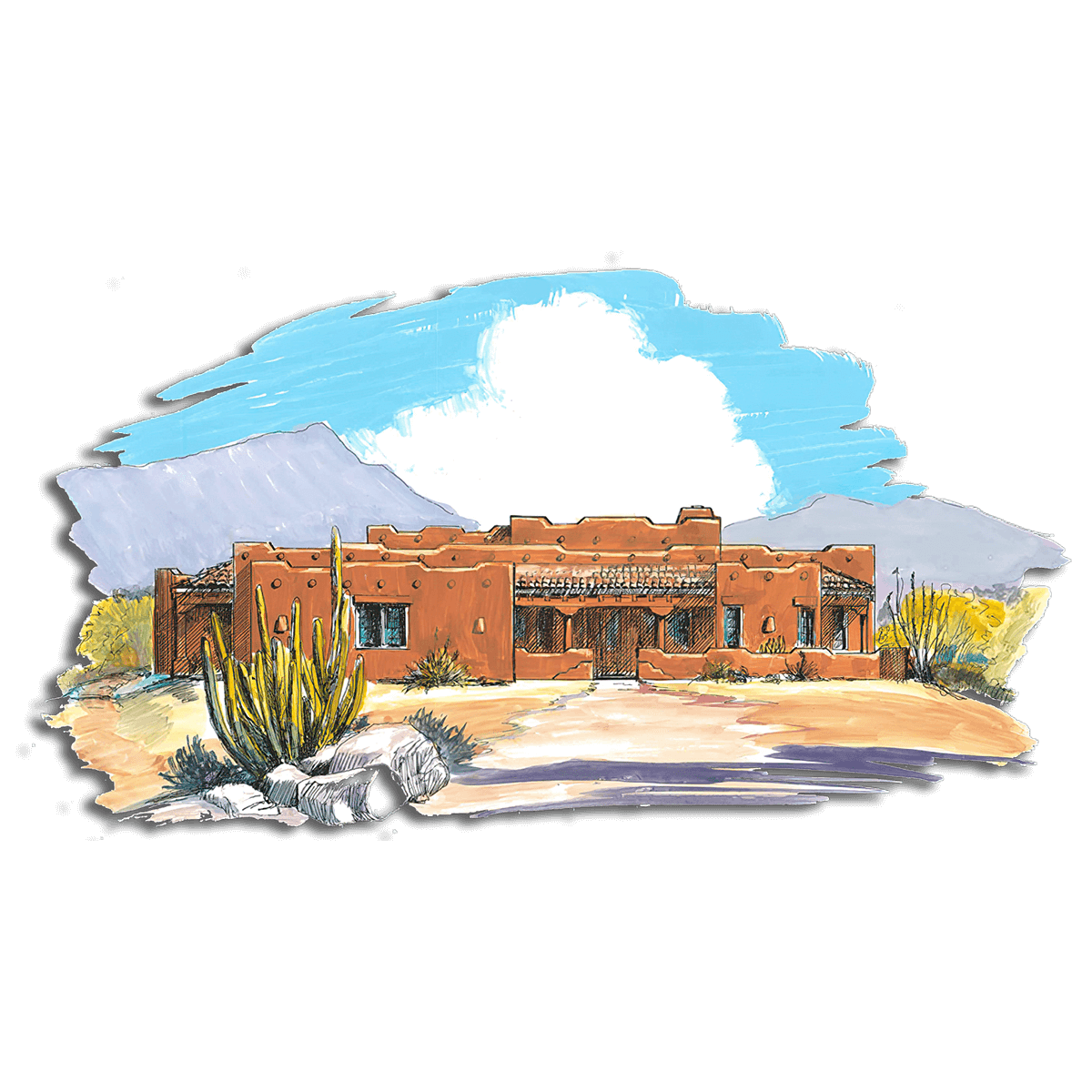 Floor Plan #1234A Rendering