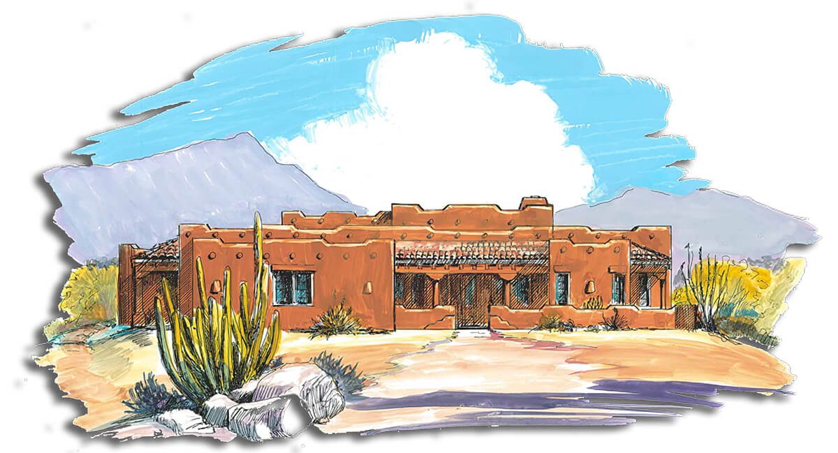 Floor Plan #1234A Rendering