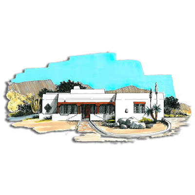 Floor Plan #1241A Rendering