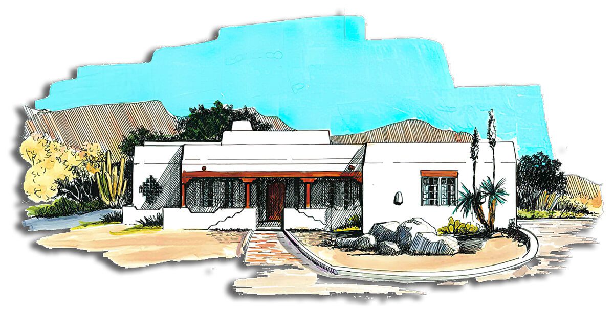 Floor Plan #1241A Rendering