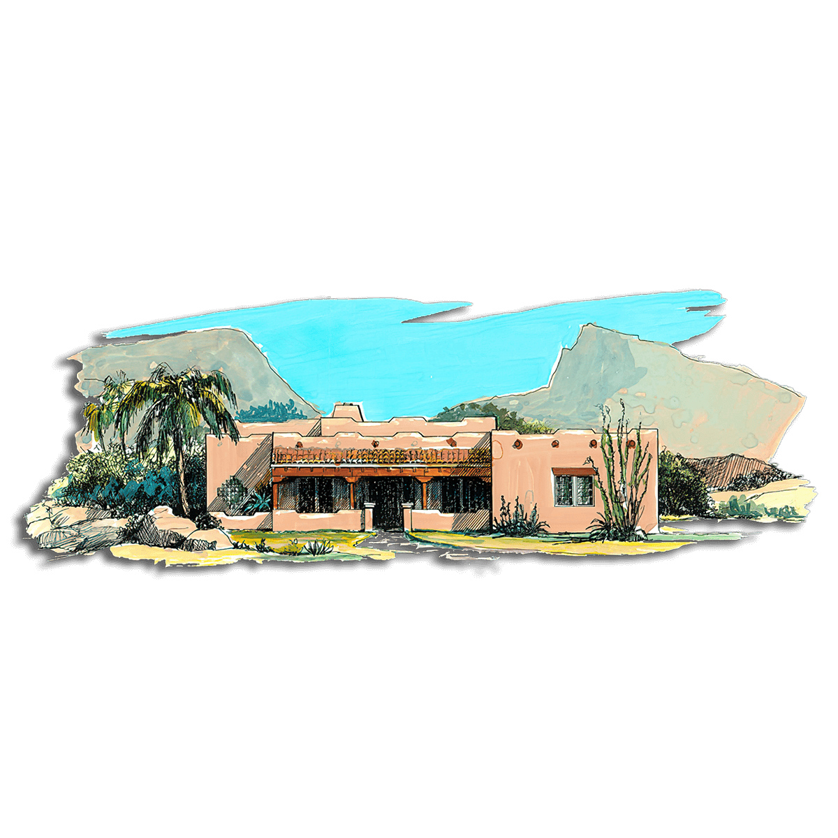 Floor Plan #1241C Rendering