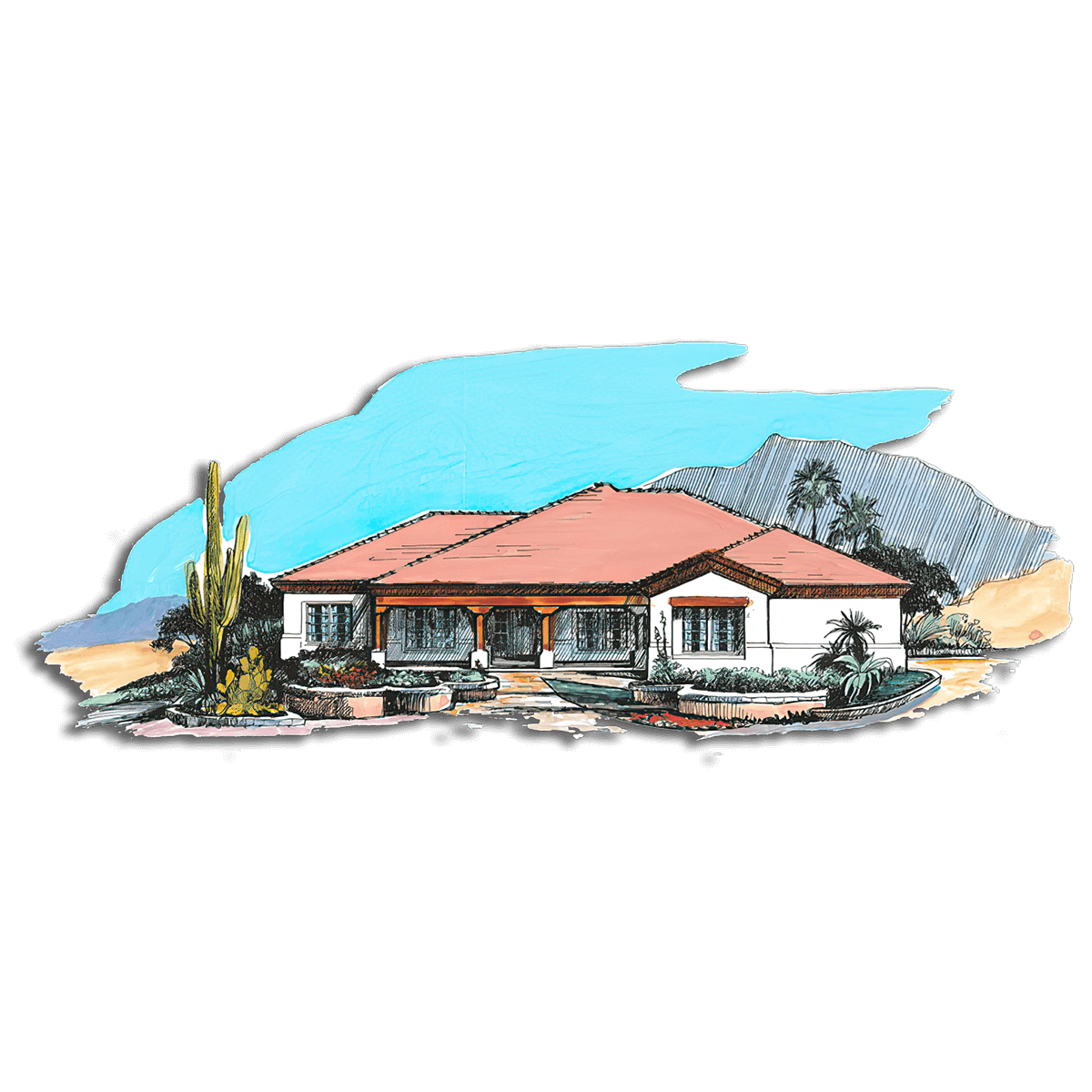 Floor Plan #1242 Rendering