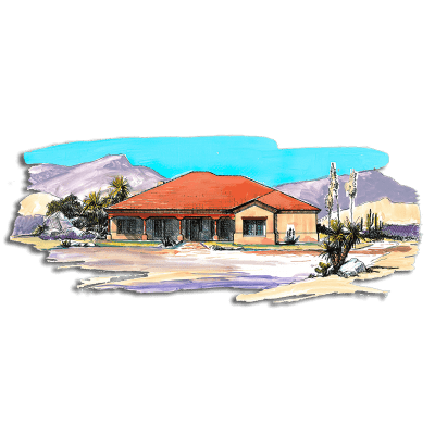 Floor Plan #1242B Rendering