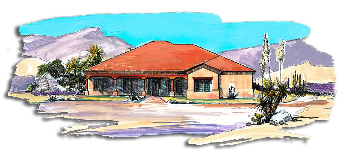 Floor Plan #1242B Rendering