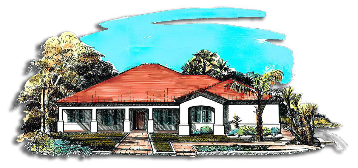 Floor Plan #1242D Rendering