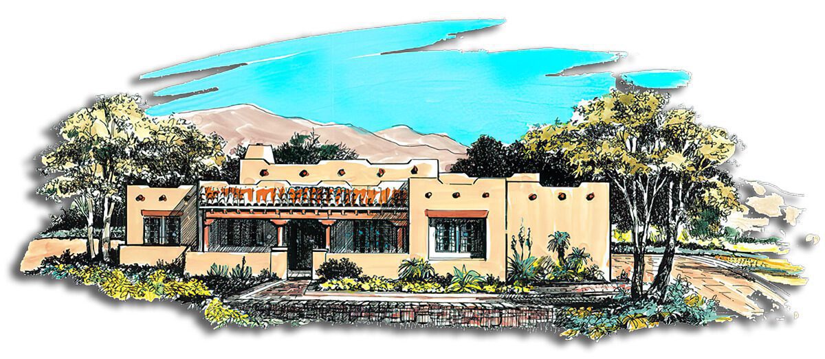 Floor Plan #1242E Rendering