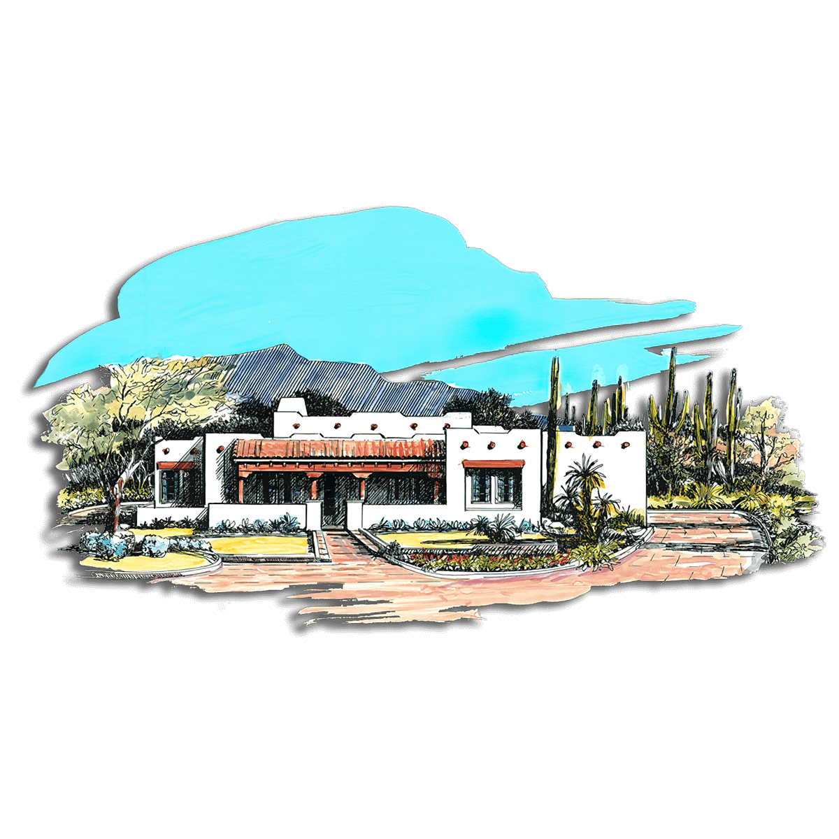 Floor Plan #1242G Rendering