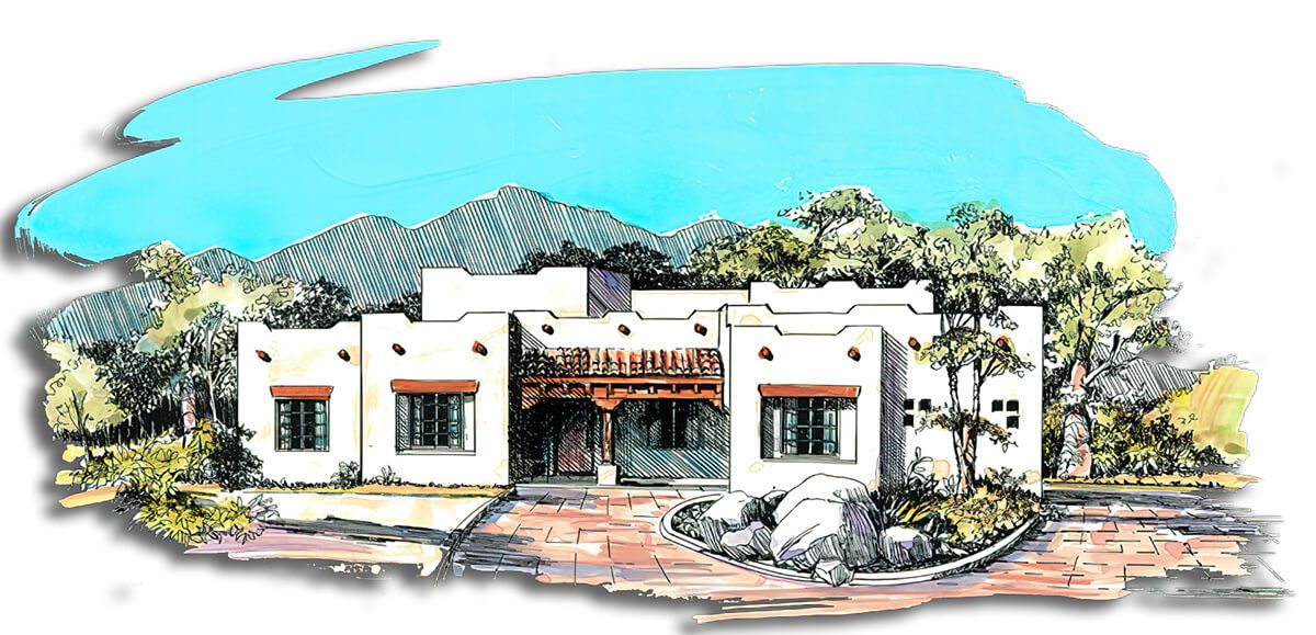 Floor Plan #1242H Rendering