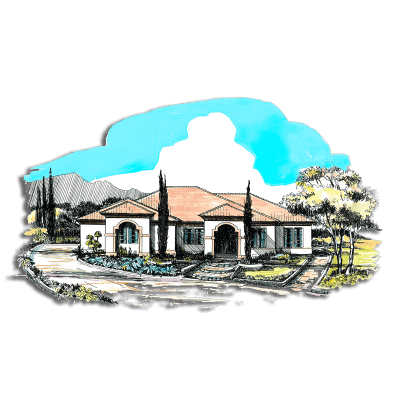 Floor Plan #1242I Rendering