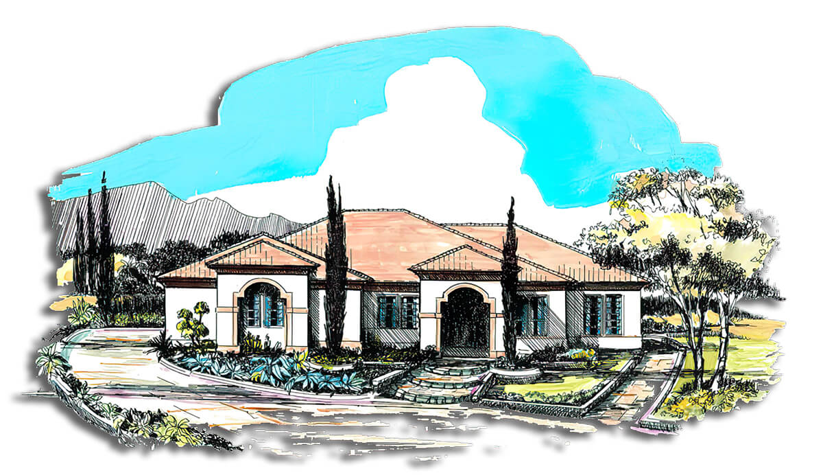 Floor Plan #1242I Rendering